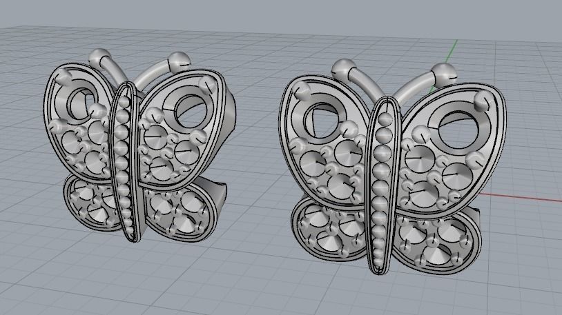 Butterfly N012196 3D print model_2