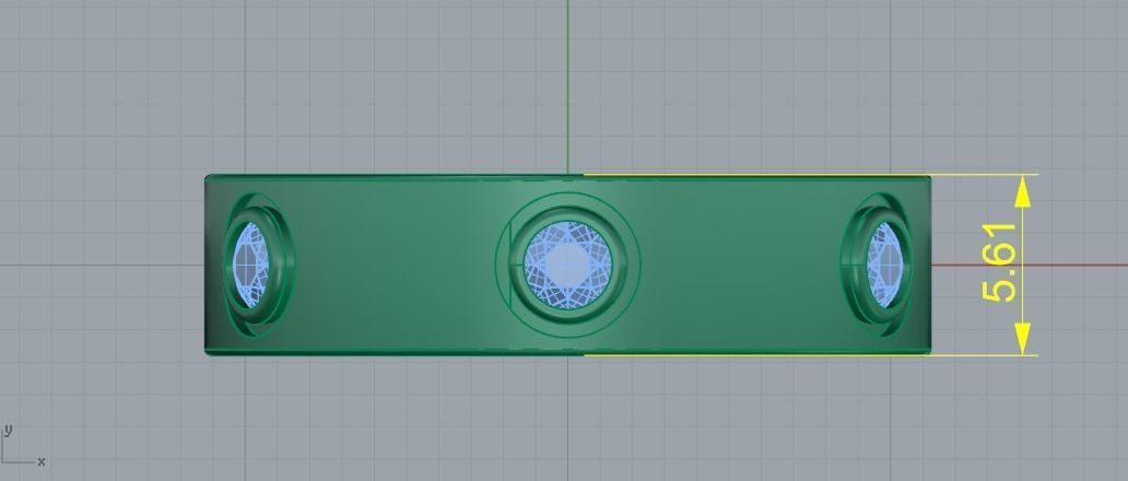 Ring with stones N012187 3D print model_8