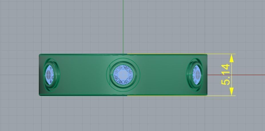 Ring with stones N012180 3D print model_8