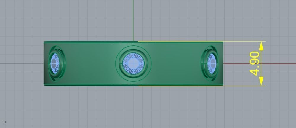 Ring with stones N012176 3D print model_7