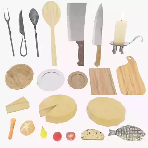 Medieval tavern props 05