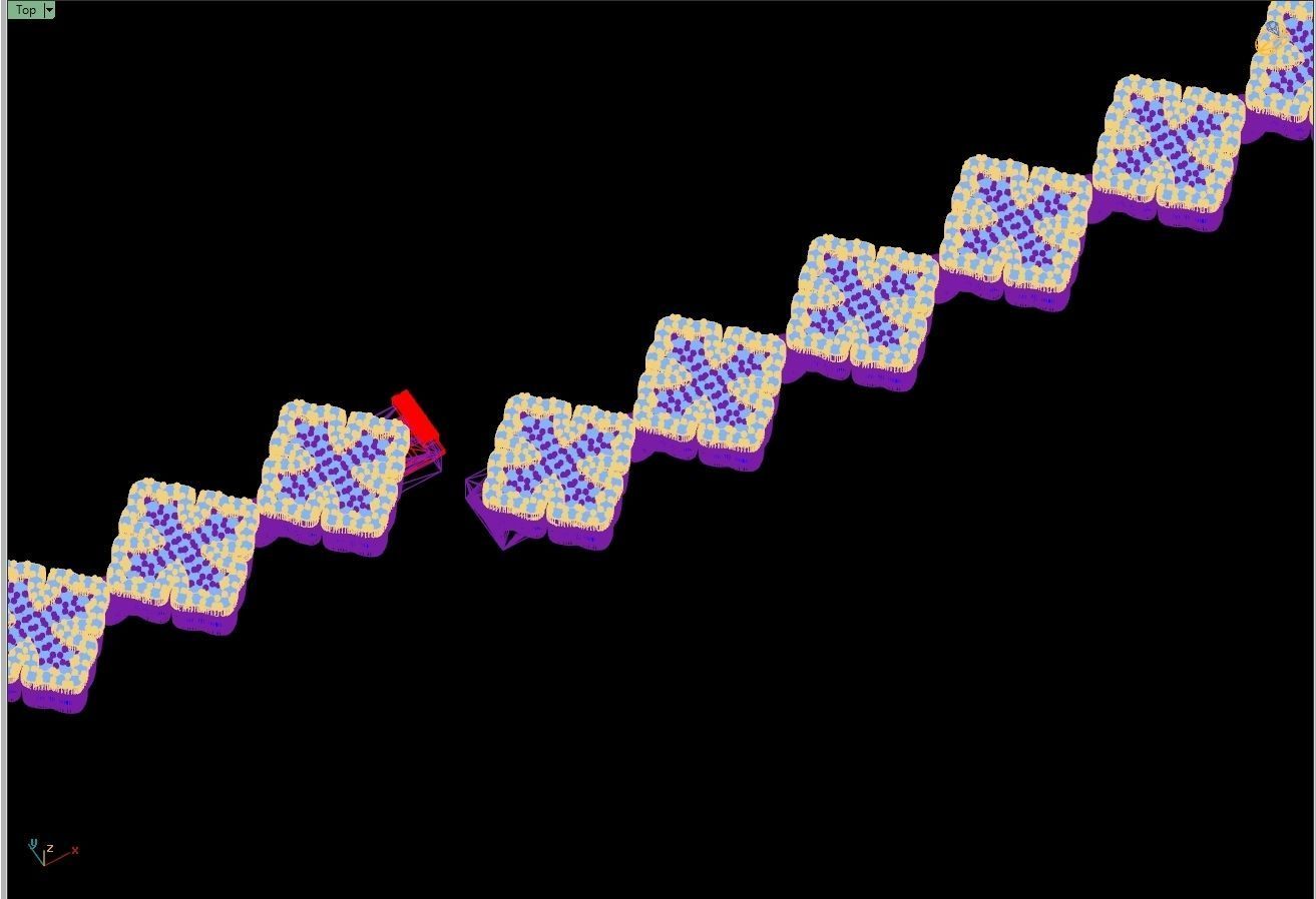 Custom Chrome Hearts Cross w Small Cross Link - Bracelet Link 3D print model_16