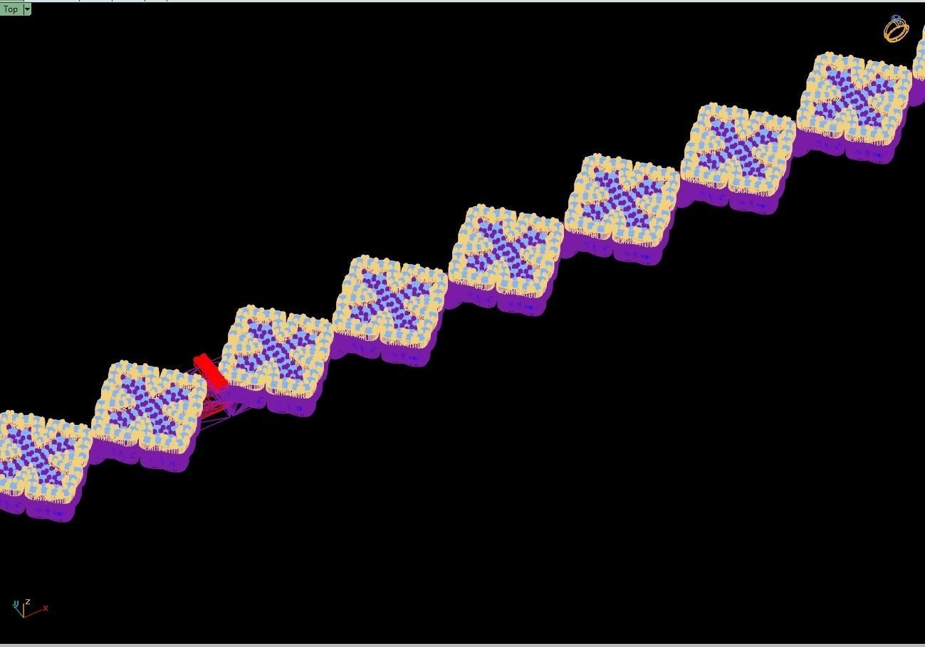 Custom Chrome Hearts Cross w Small Cross Link - Bracelet Link 3D print model_17