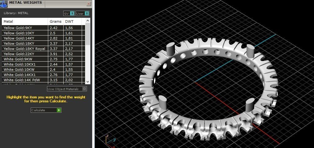Ring N012248 3D print model_8