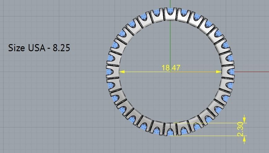 Ring N012248 3D print model_6