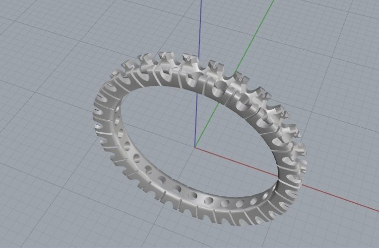 Ring N012248 3D print model_2