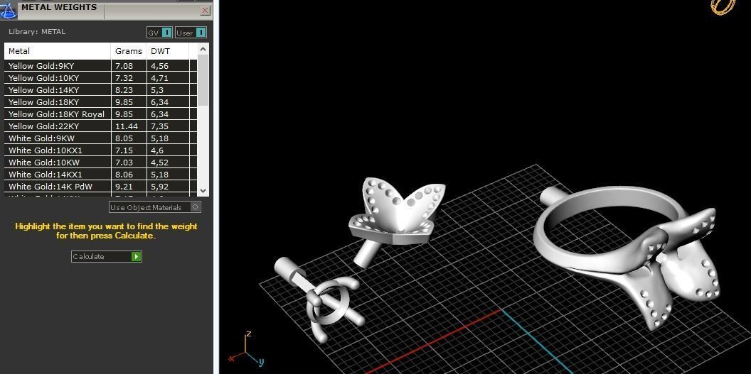 Ring flower N012241 3D print model_9