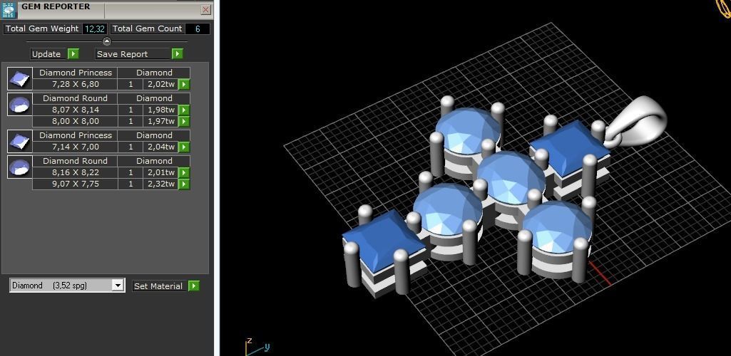 Pendant cross N012233 3D print model_8