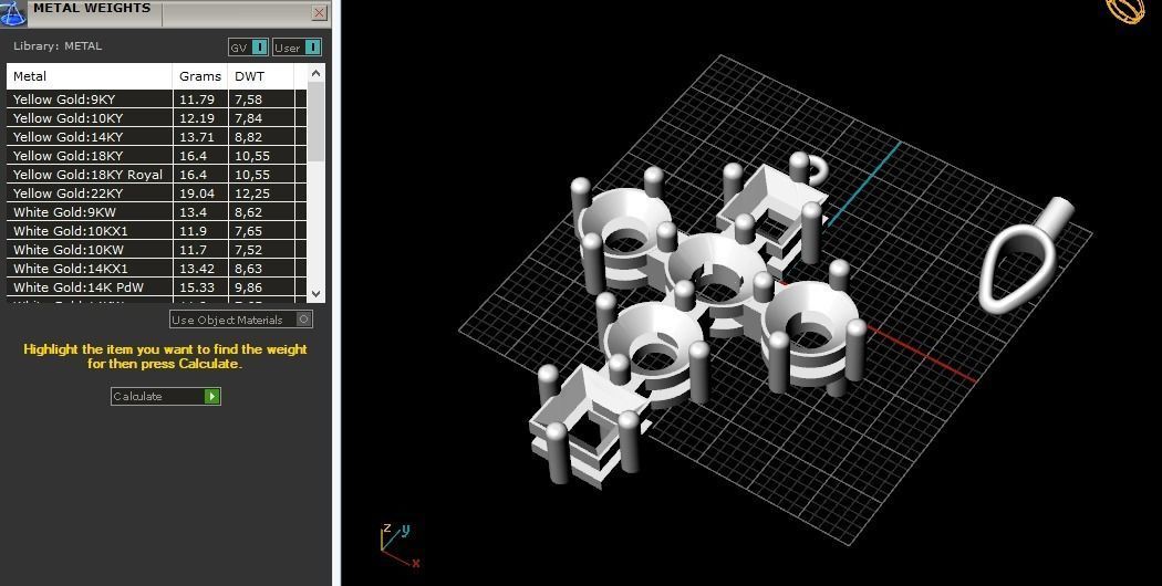 Pendant cross N012233 3D print model_7