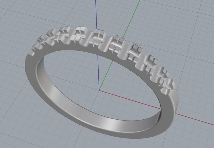 Ring N012226 3D print model_2