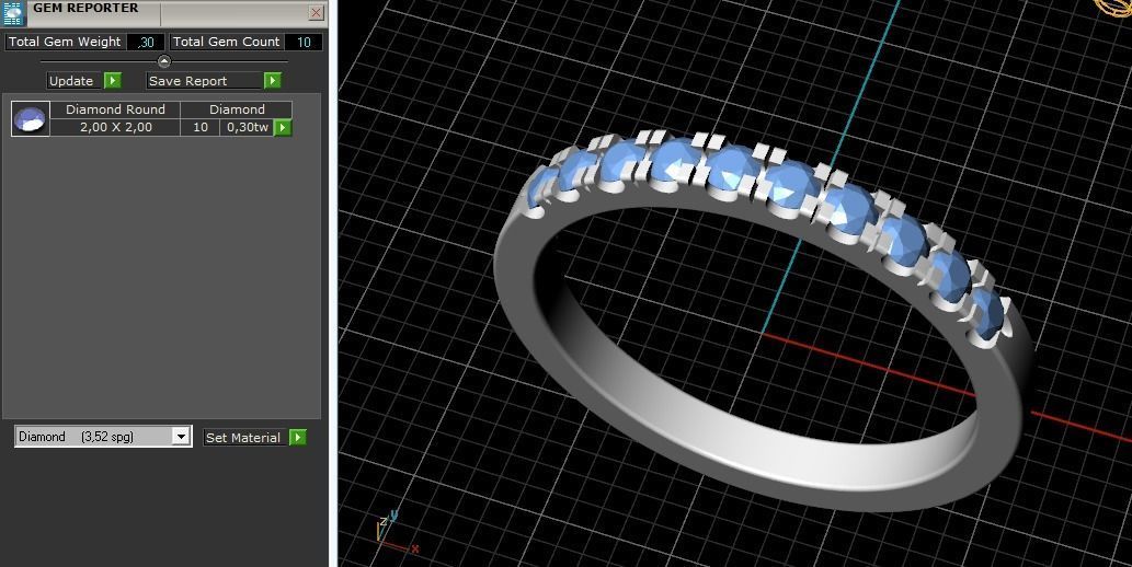 Ring N012226 3D print model_8