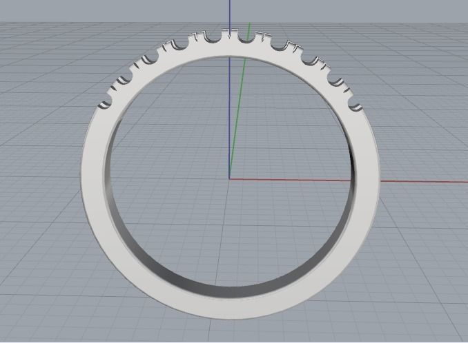 Ring N012226 3D print model_3