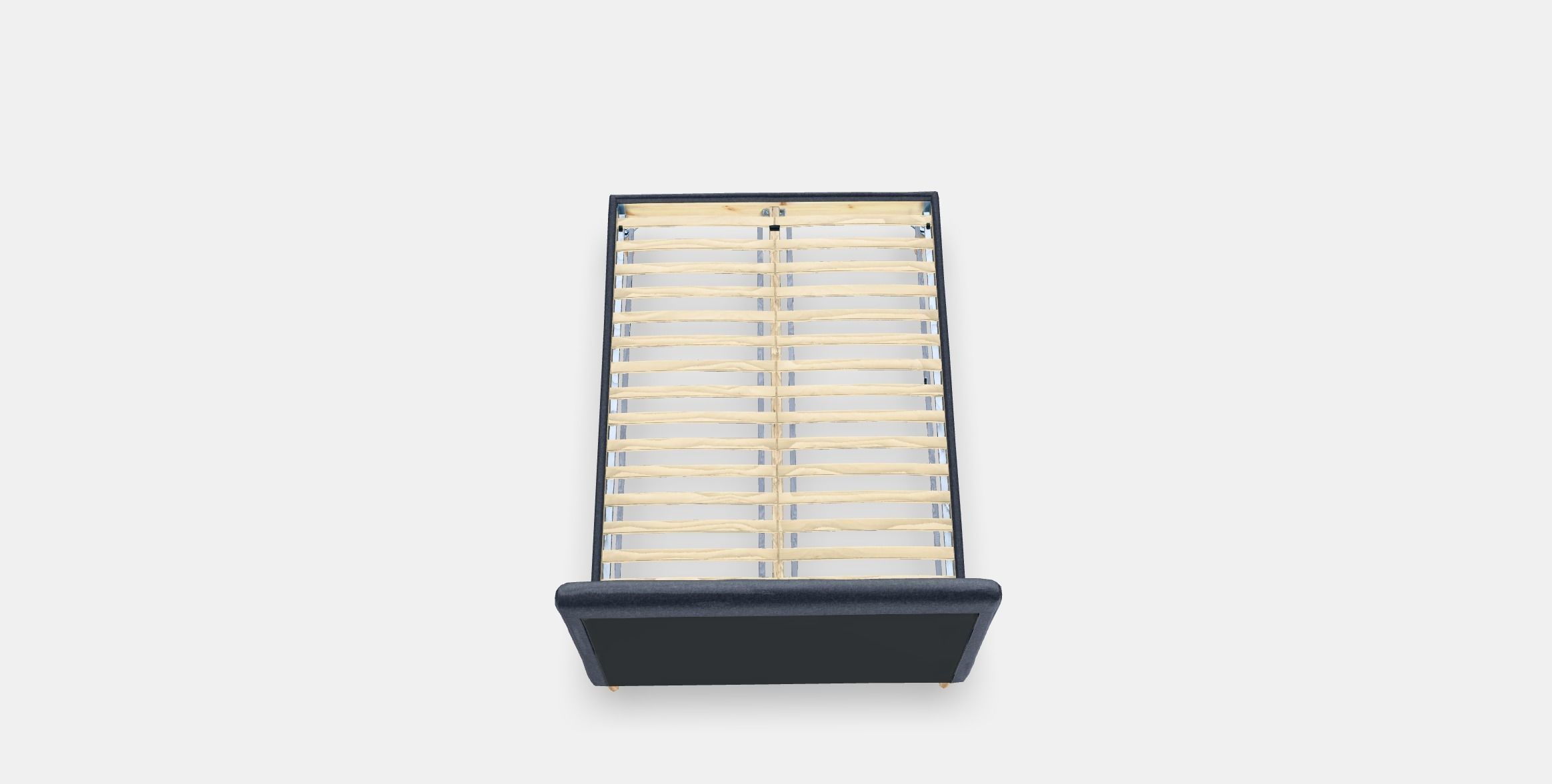 IDANAS Upholstered bed frame Low-poly 3D model_3