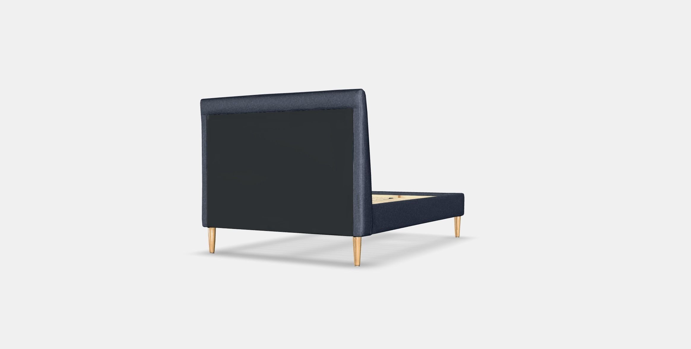 IDANAS Upholstered bed frame Low-poly 3D model_5