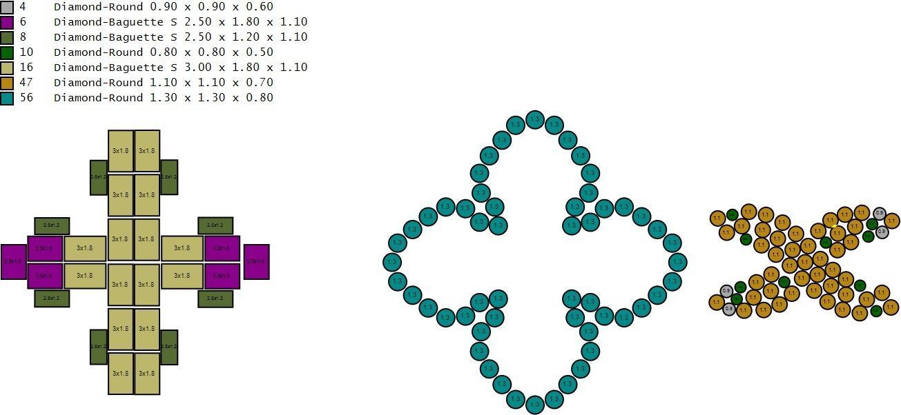 Custom Cathedral Cross Bracelet w Infinity Link Bracelet Link  3D print model_19