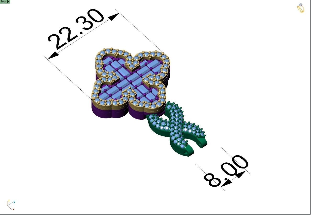 Custom Cathedral Cross Bracelet w Infinity Link Bracelet Link  3D print model_13