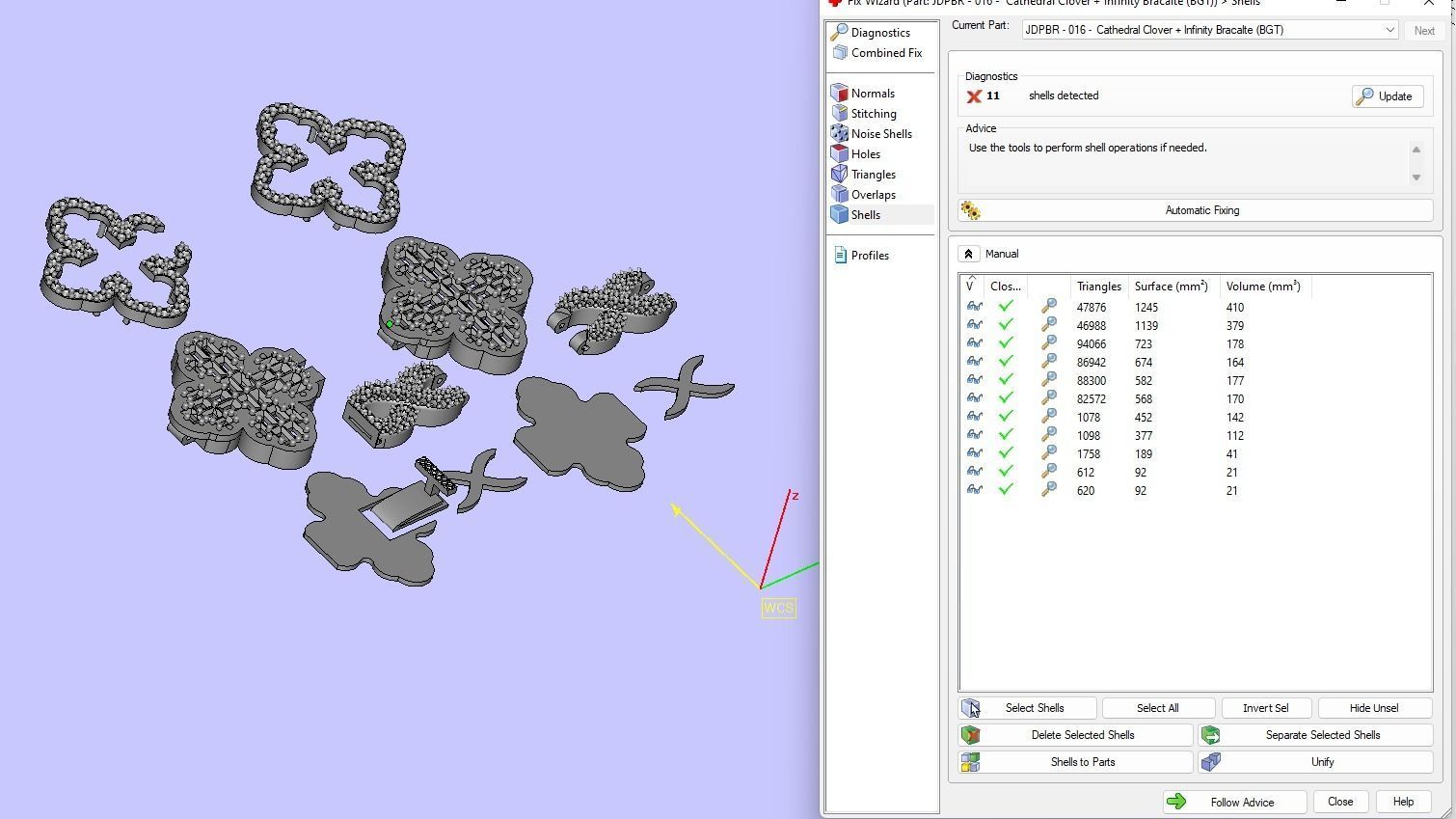 Custom Cathedral Cross Bracelet w Infinity Link Bracelet Link  3D print model_18