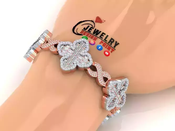 Custom Cathedral Cross Bracelet w Infinity Link Bracelet Link 