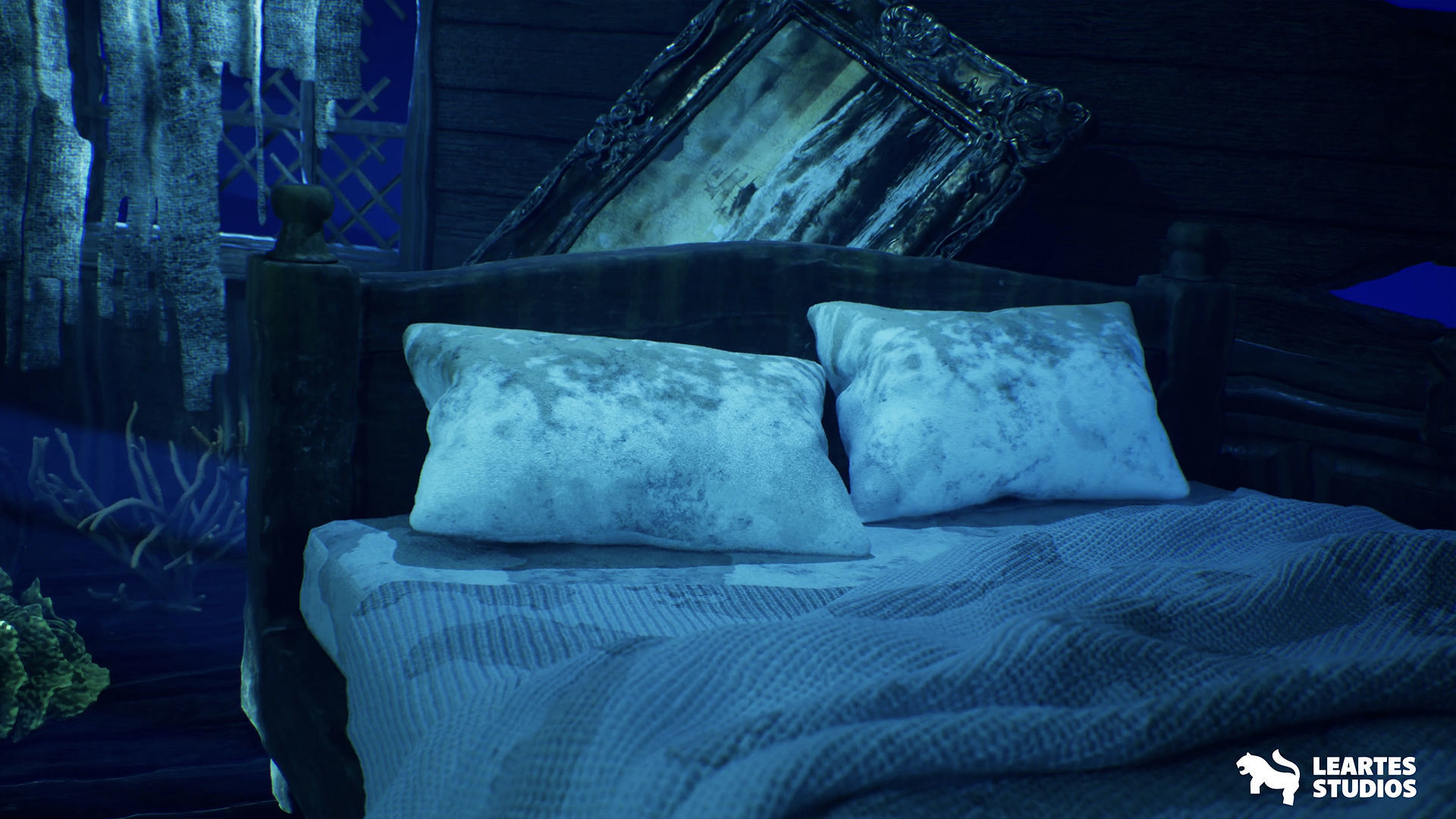 Underwater Sunken Ship Environment Low-poly 3D model_6