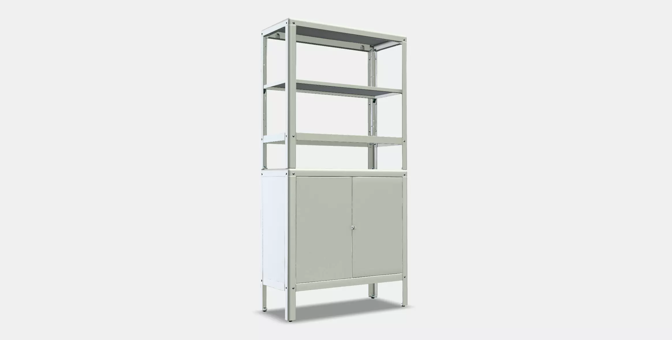 KOLBJORN Shelving unit with cabinet Low-poly 3D model_0