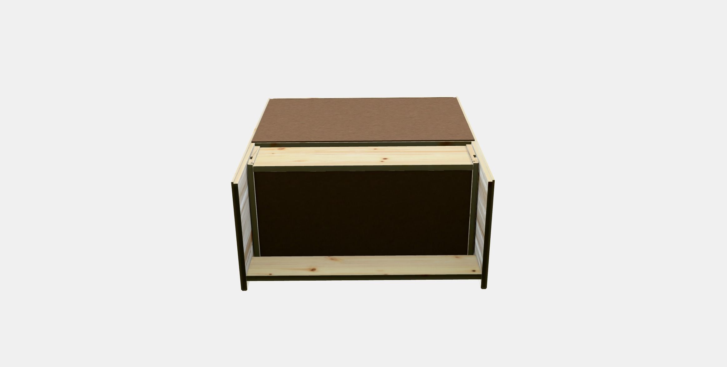 RAST Chest of 3 drawers Low-poly 3D model_7