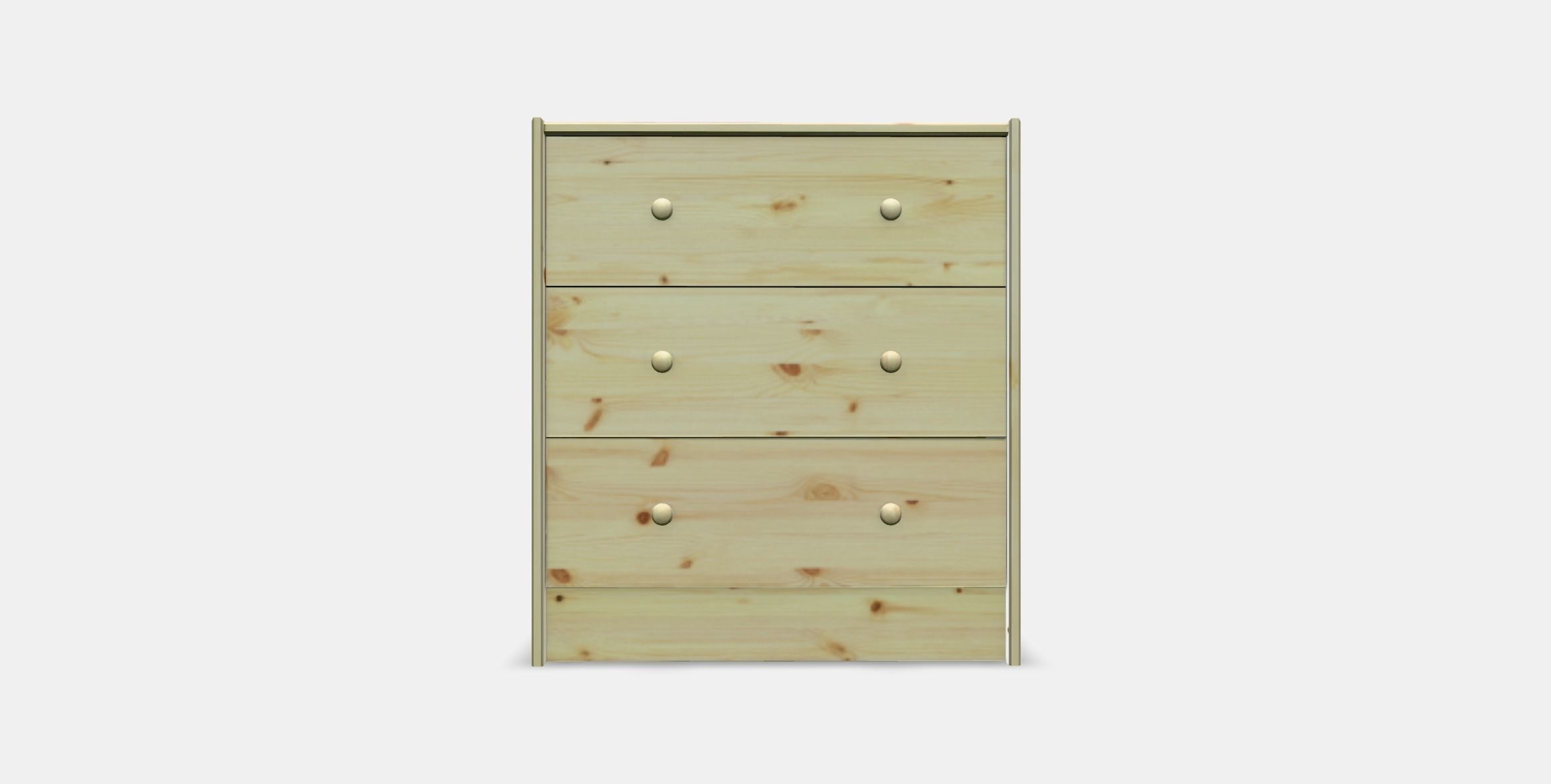 RAST Chest of 3 drawers Low-poly 3D model_10