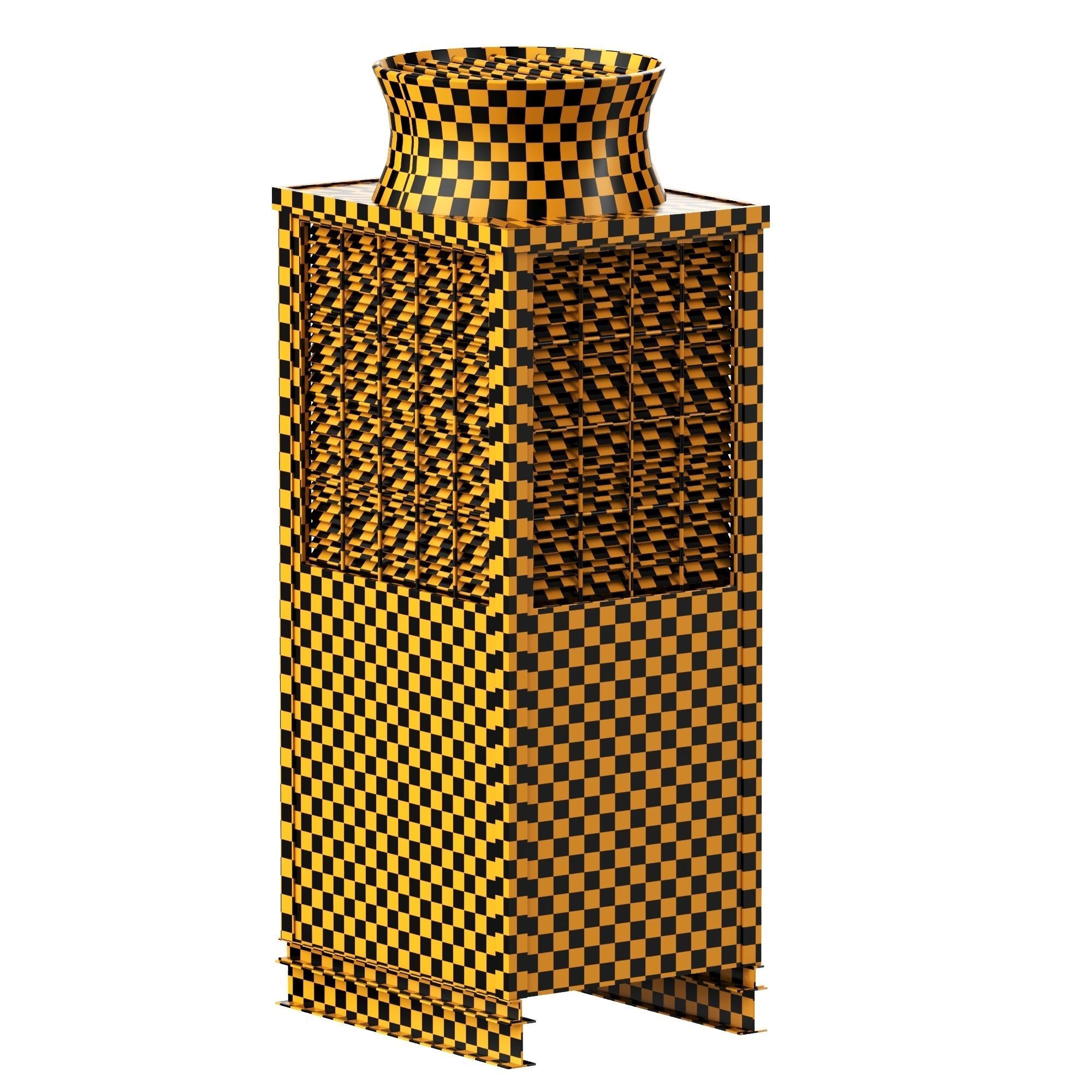 Rooftop Unit Low-poly 3D model_5