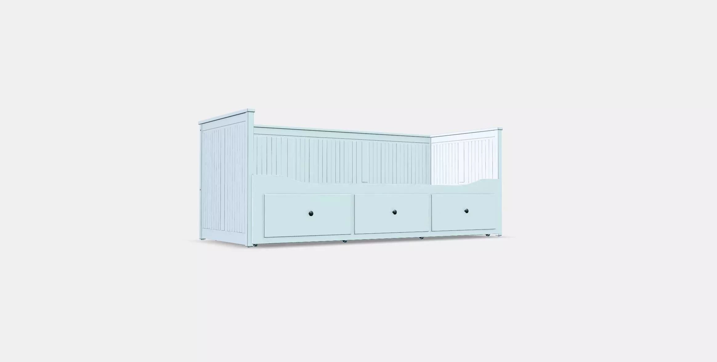 HEMNES Daybed frame with 3 drawers Free low-poly 3D model