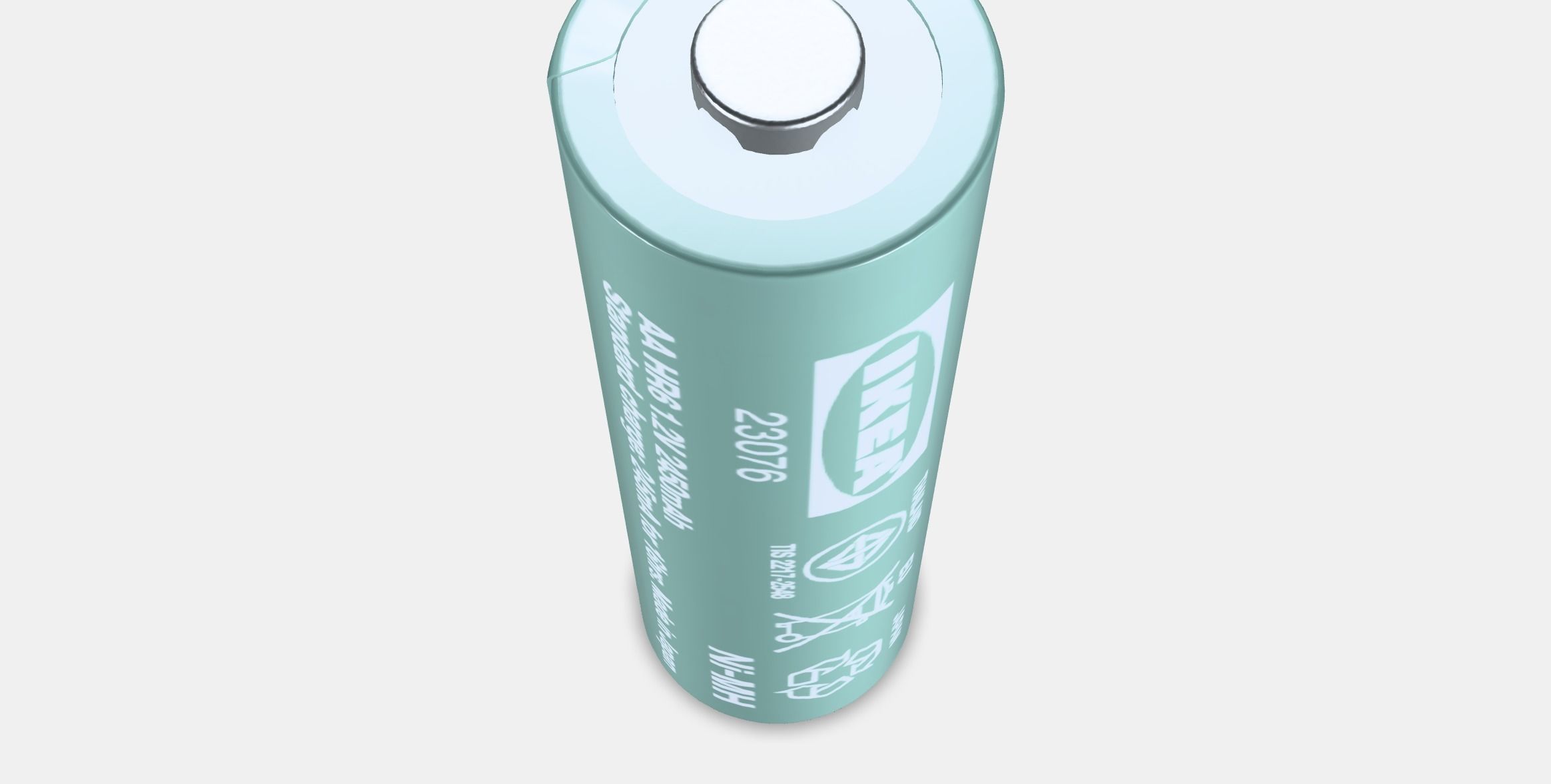 LADDA Rechargeable battery 1 Low-poly 3D model_4