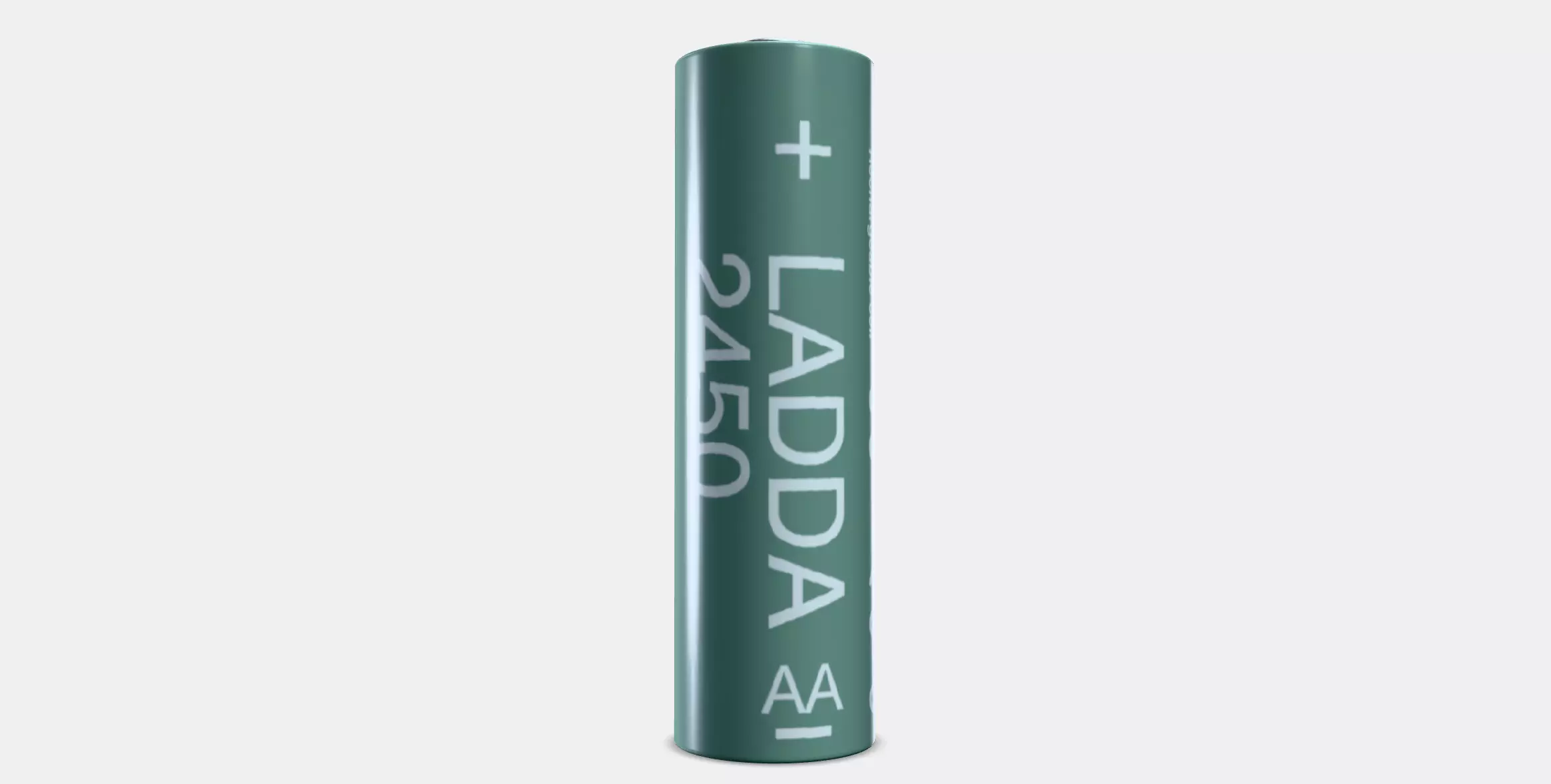 LADDA Rechargeable battery 1 Low-poly 3D model_0