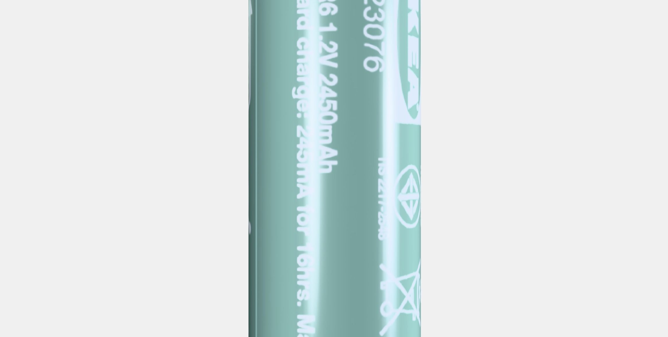 LADDA Rechargeable battery 1 Low-poly 3D model_2