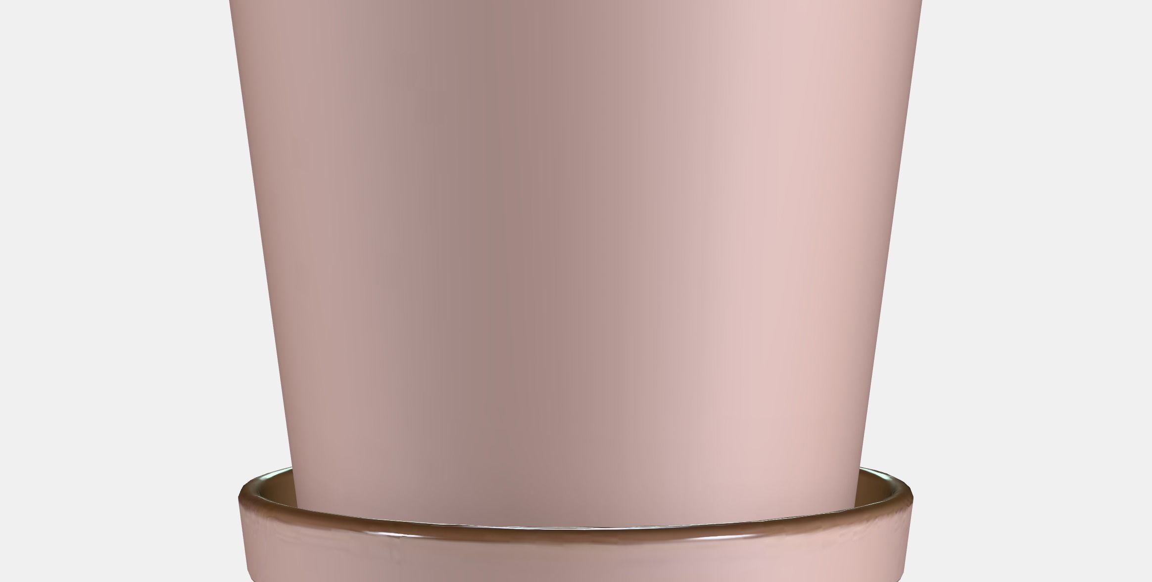 KLARBAR Plant pot with saucer Low-poly 3D model_15