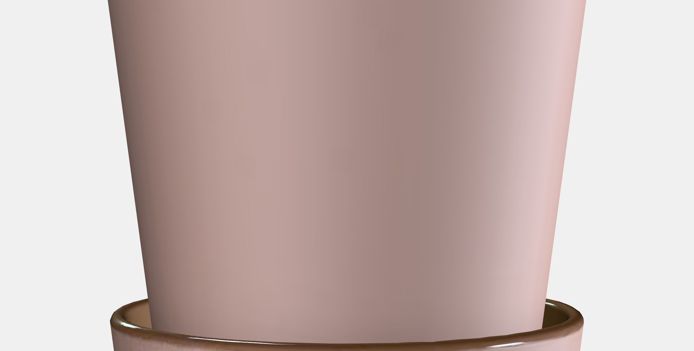 KLARBAR Plant pot with saucer Low-poly 3D model_3