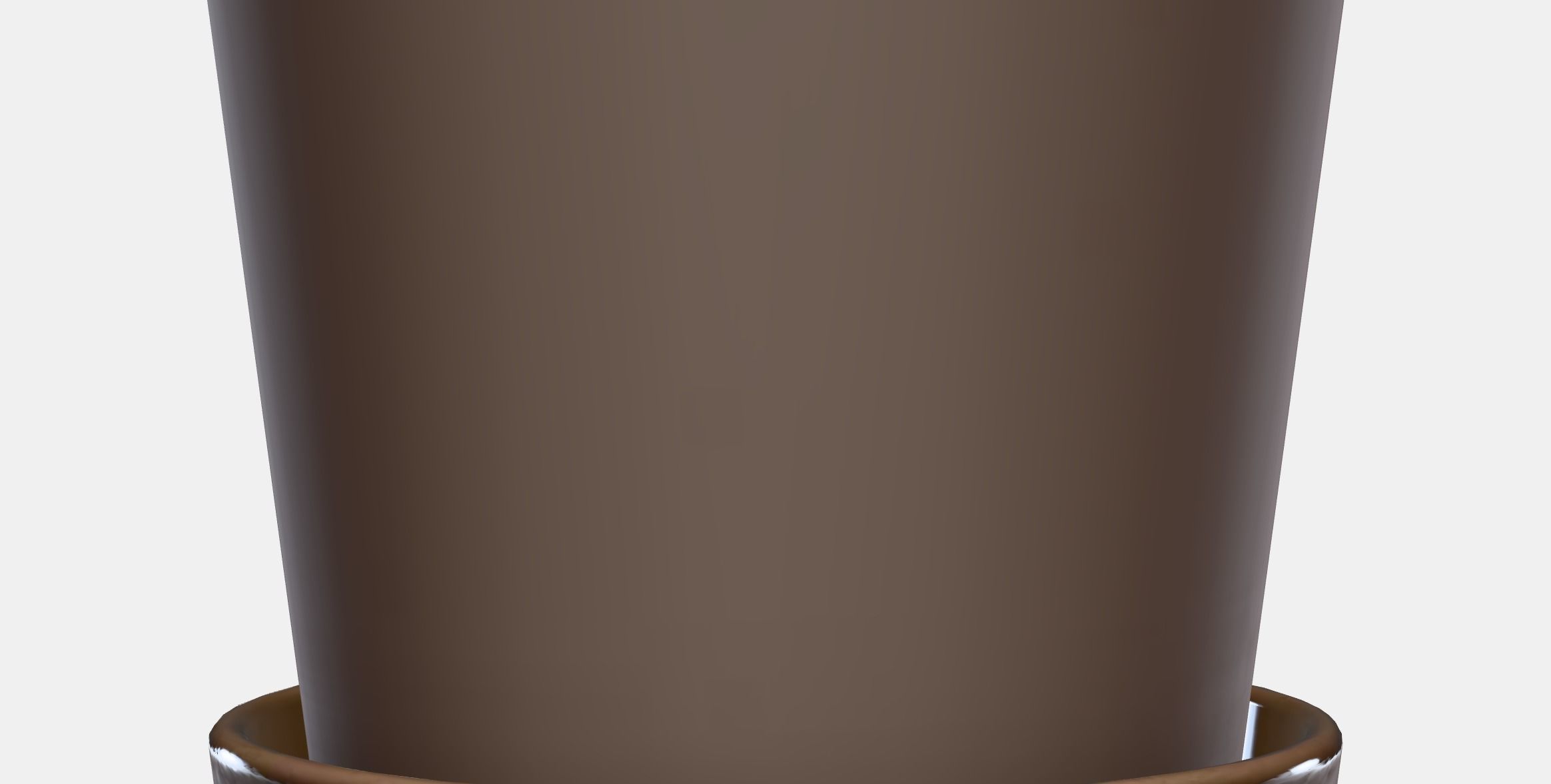 KLARBAR Plant pot with saucer Low-poly 3D model_11