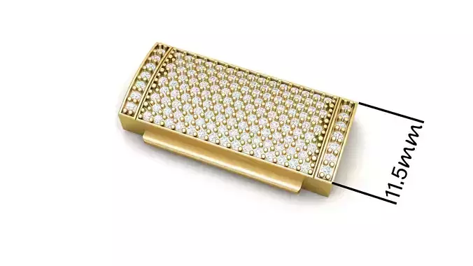 11 and half mm Diamond Lock Box for Jewelry