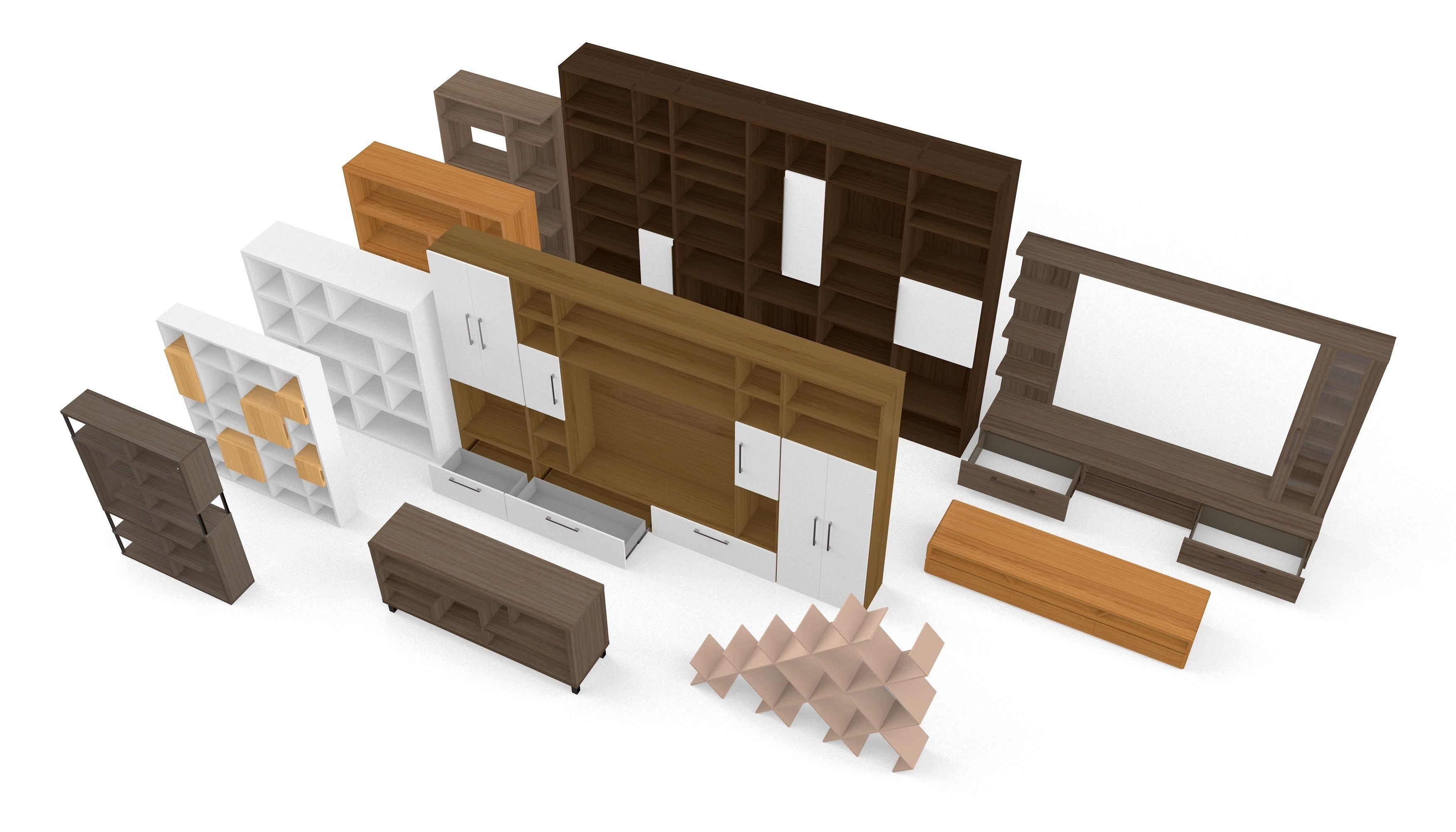 Furniture Models Collection 3D model_1