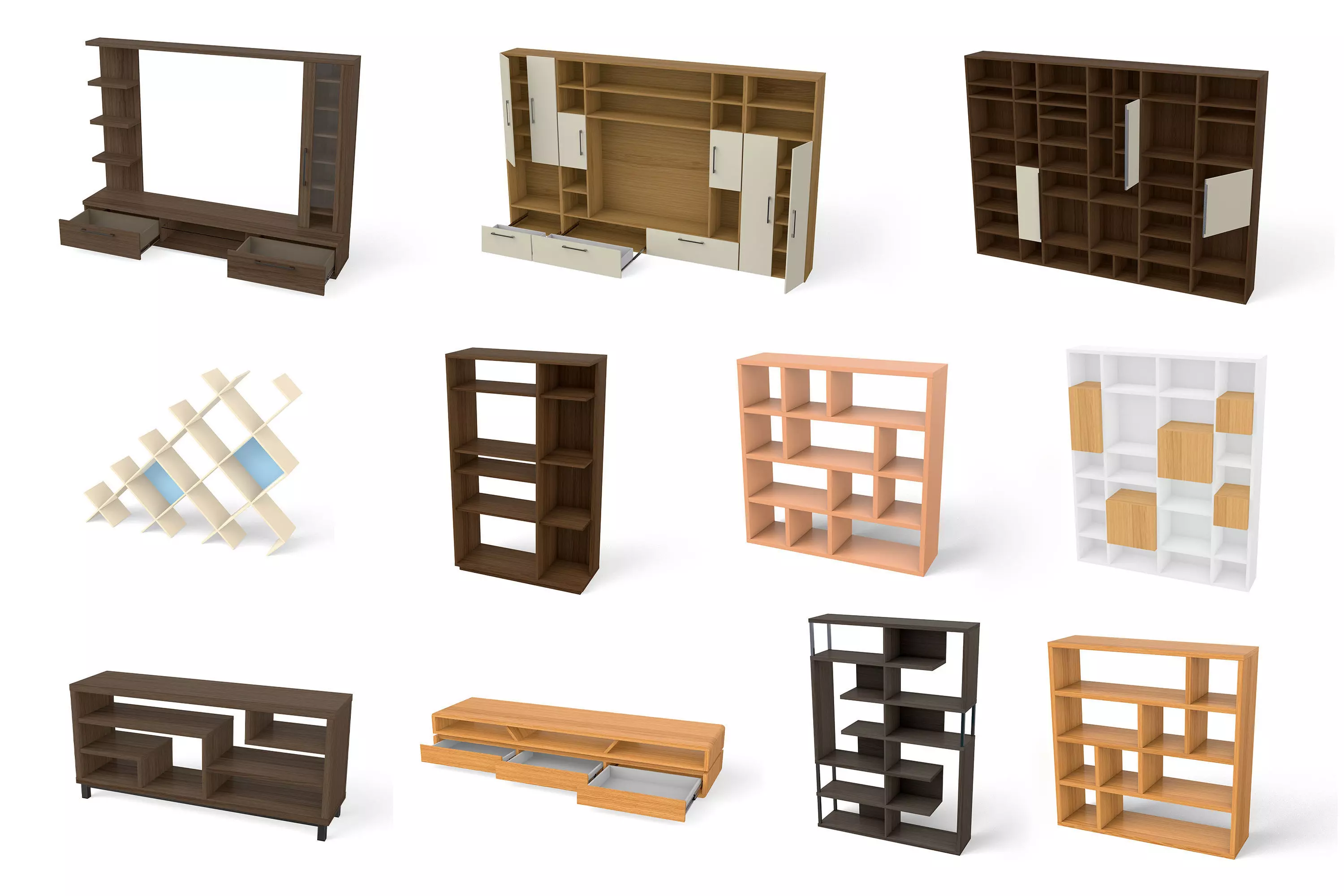 Furniture Models Collection 3D model_0