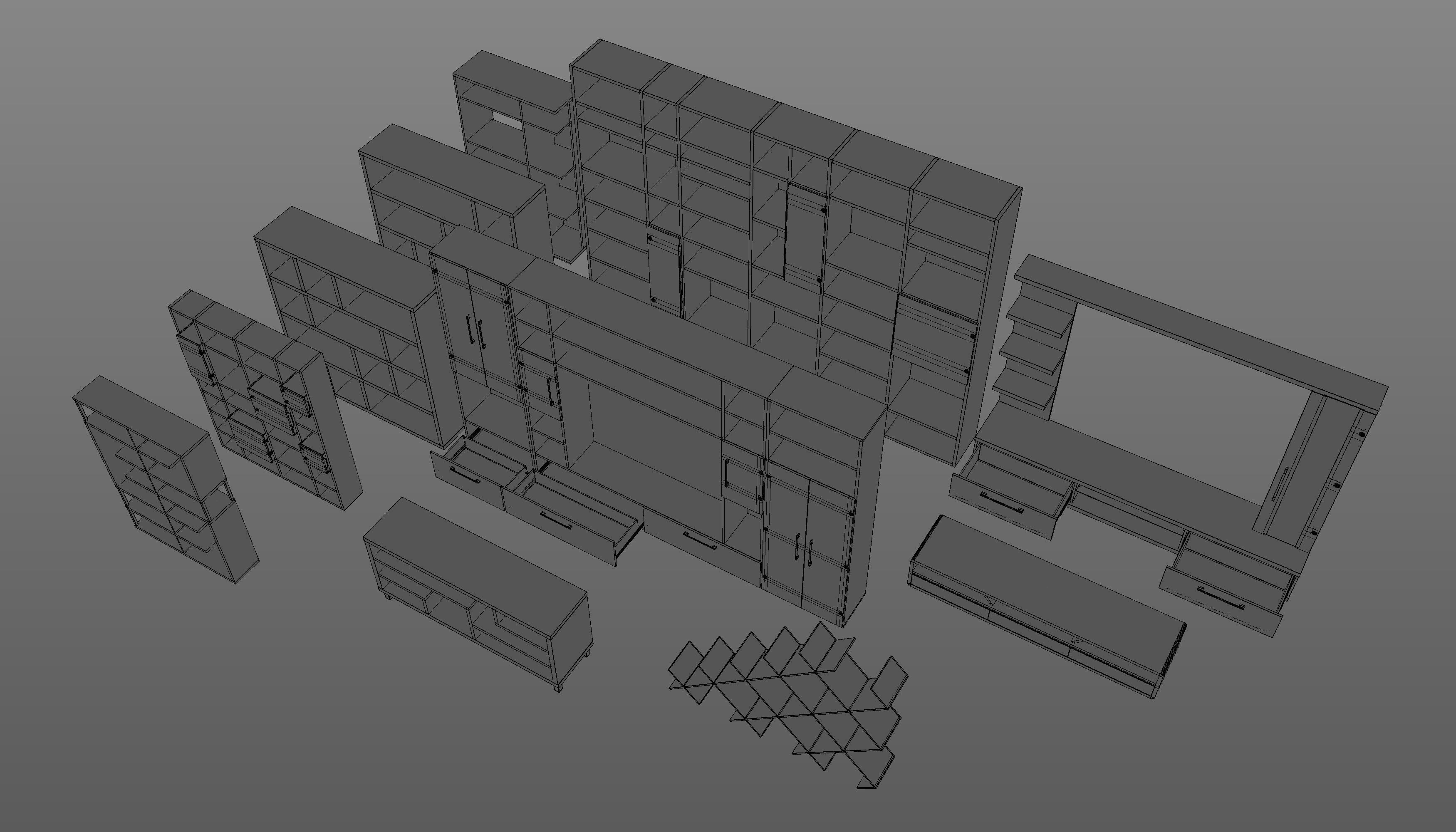 Furniture Models Collection 3D model_14