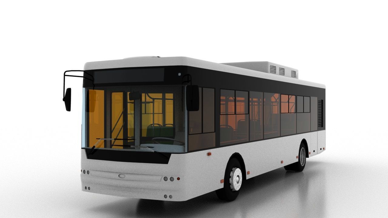 Bus Bogdan A70522 3D model_1
