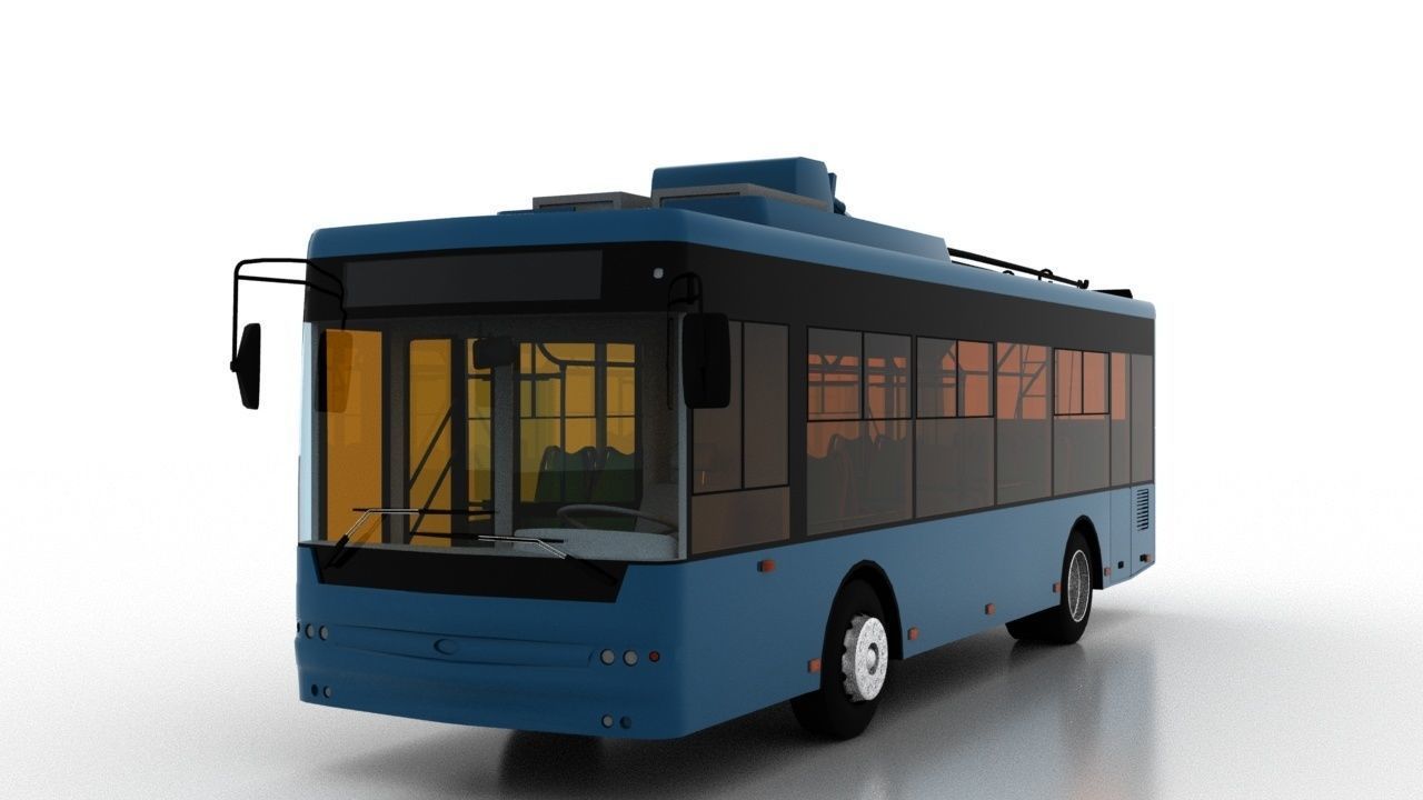 Trolleybus Bogdan T60112 3D model_1