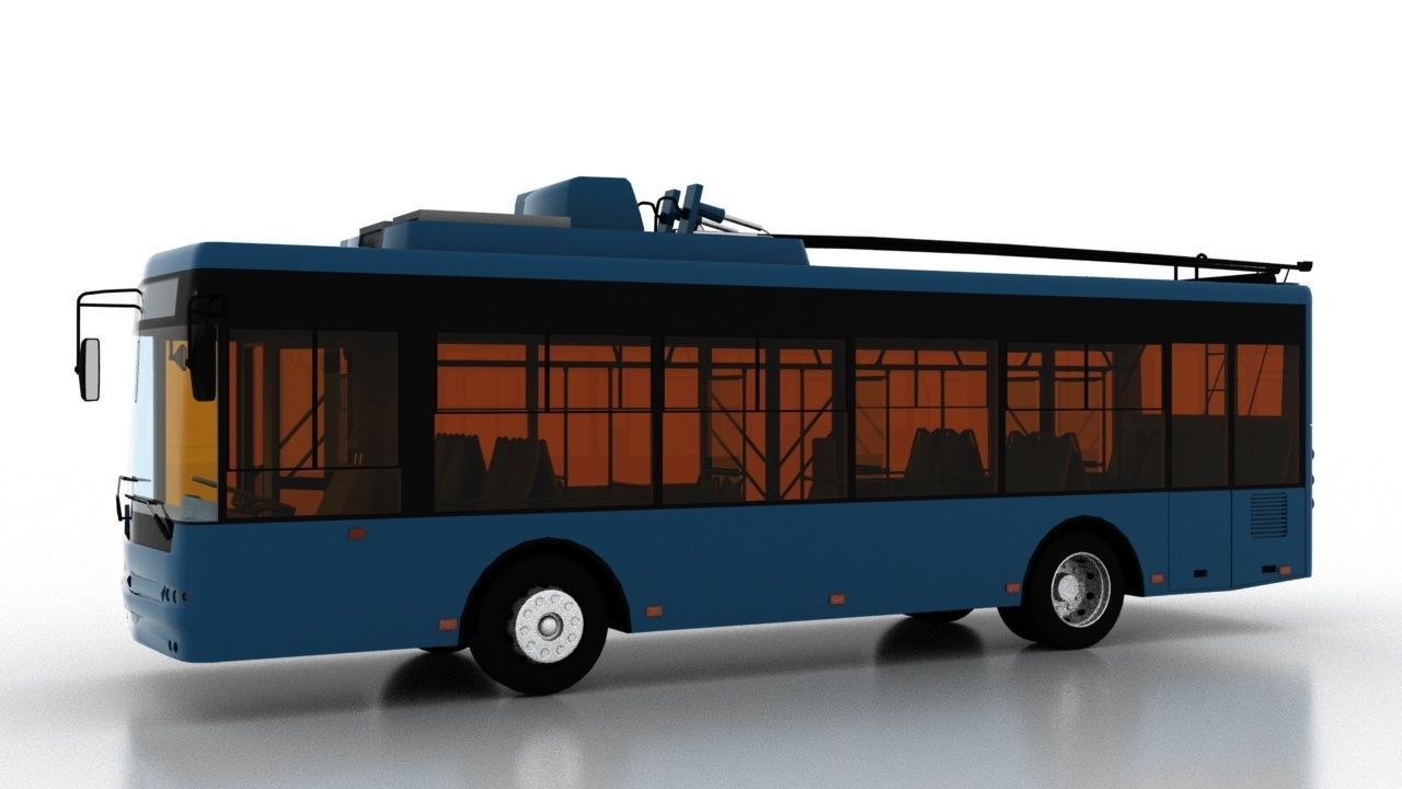 Trolleybus Bogdan T60112 3D model_2