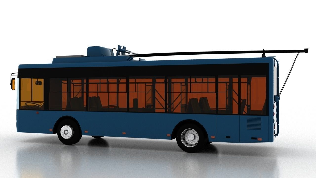 Trolleybus Bogdan T60112 3D model_3
