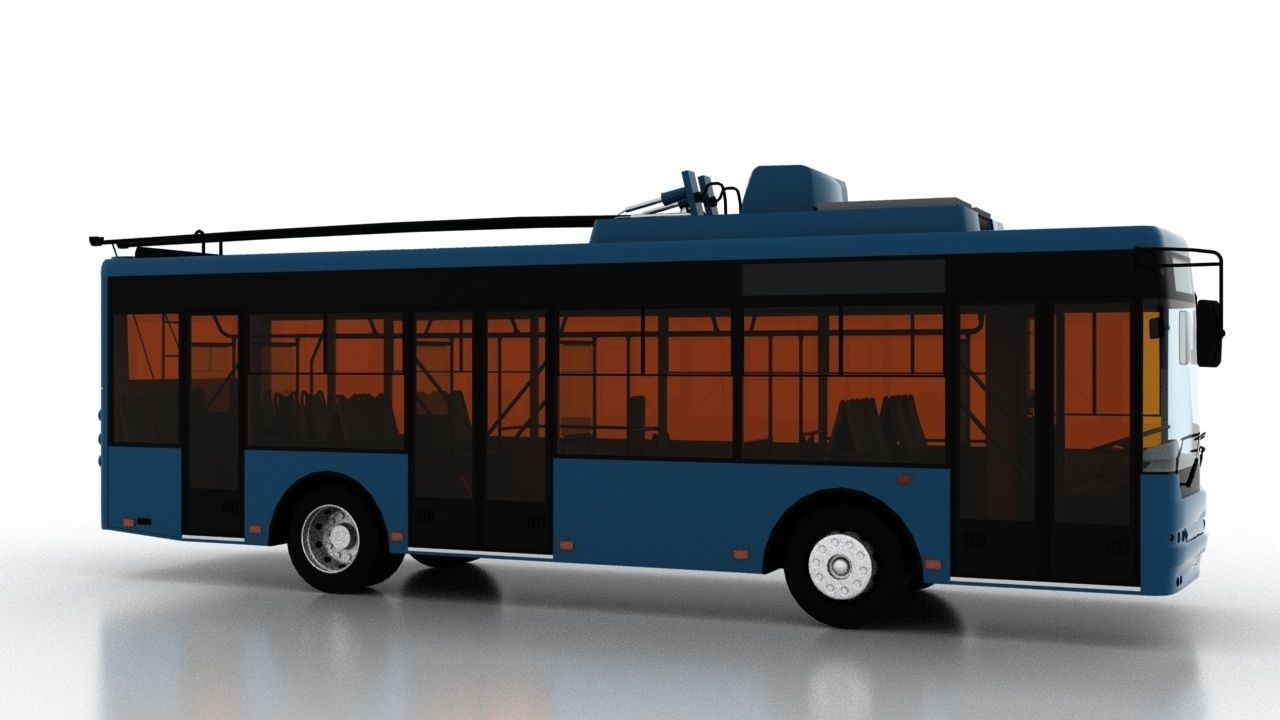 Trolleybus Bogdan T60112 3D model_7
