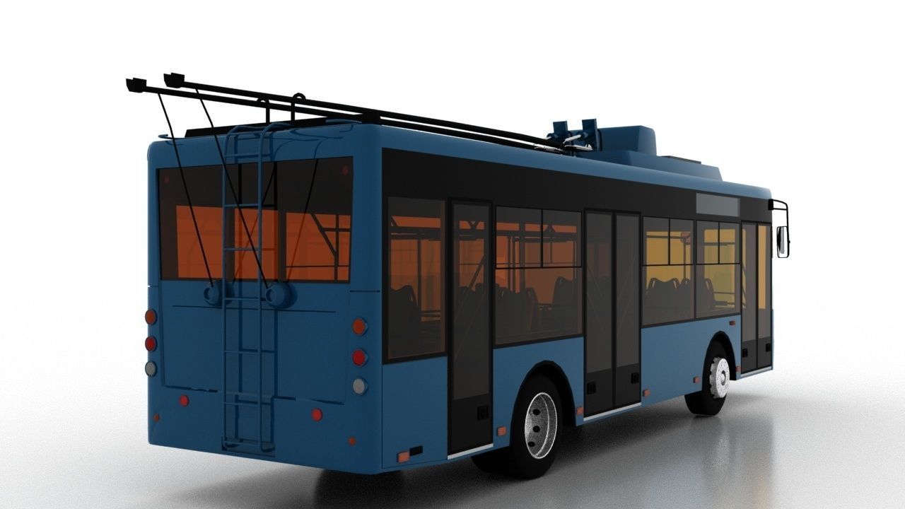 Trolleybus Bogdan T60112 3D model_5