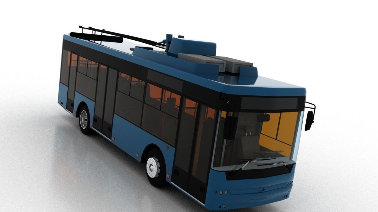 Trolleybus Bogdan T60112 3D model_9
