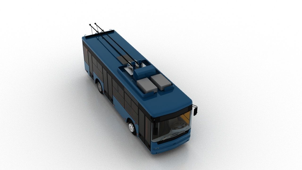 Trolleybus Bogdan T60112 3D model_8