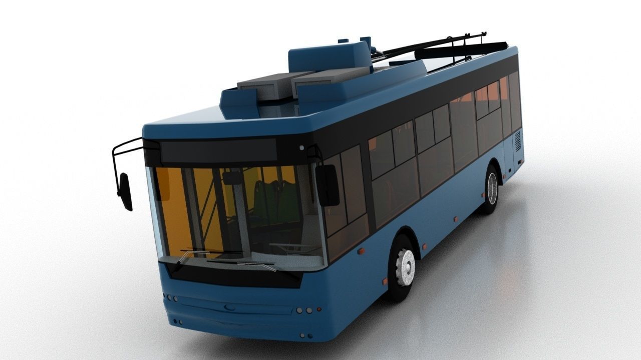 Trolleybus Bogdan T60112 3D model_10