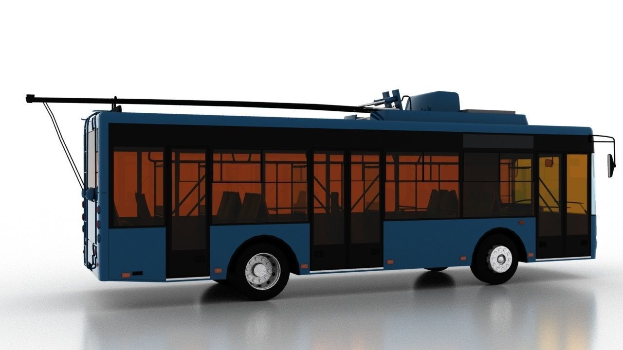 Trolleybus Bogdan T60112 3D model_6