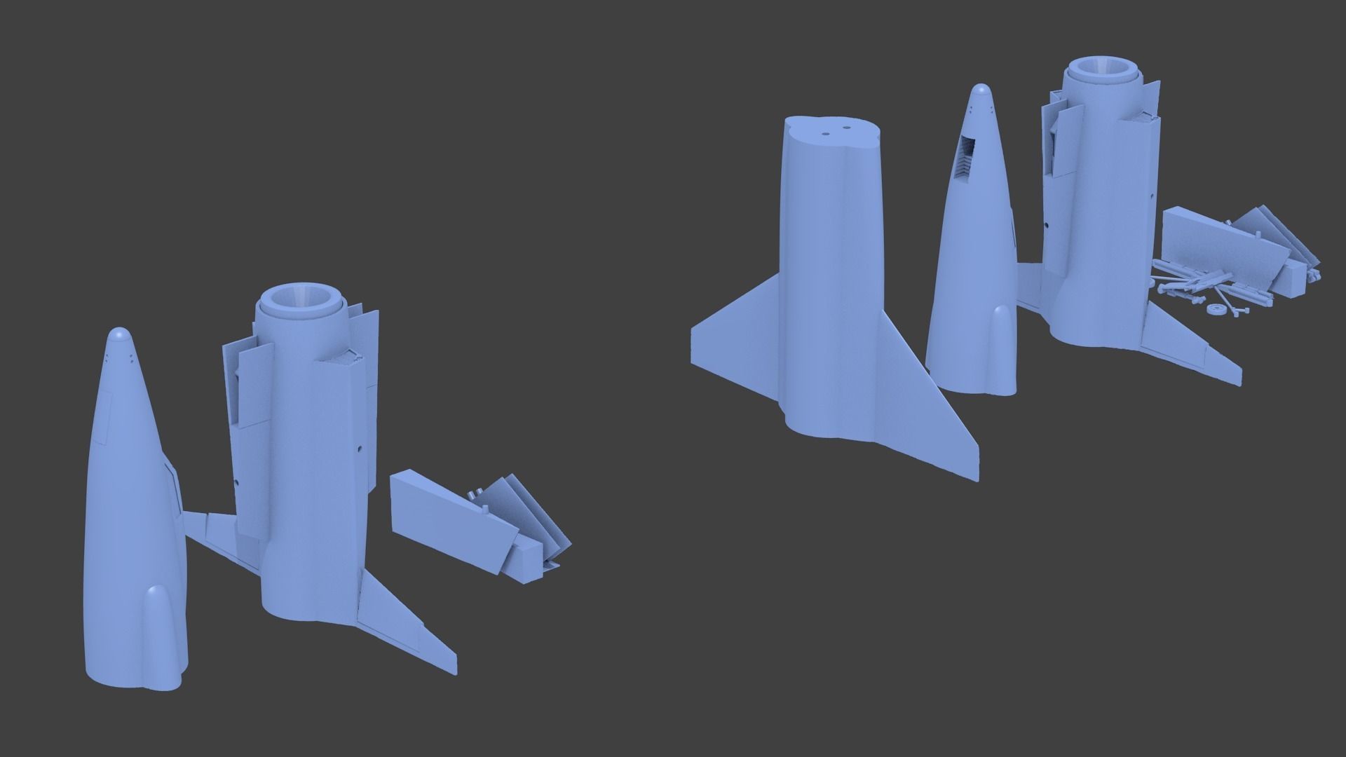 North American X-15 3D print model_5