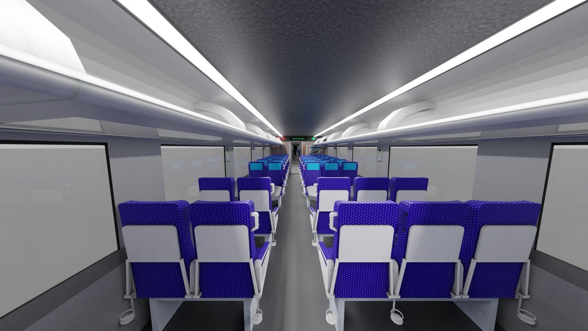 Train 18 Vande Bharat Express in Saffron White Livery 3D model | CGTrader